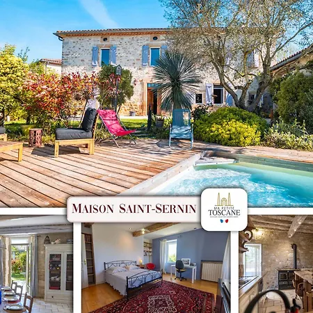 Maison Saint-sernin Piscine Jardin Et Climatisation A 15 Min D'albi بيت للعطل Lombers